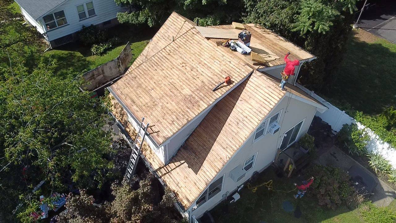 Roof tear-off and new plywood decking
